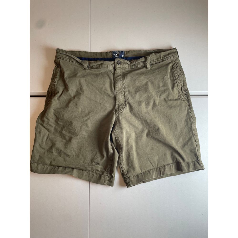 The North Face Green Flat Front Shorts Casual Style